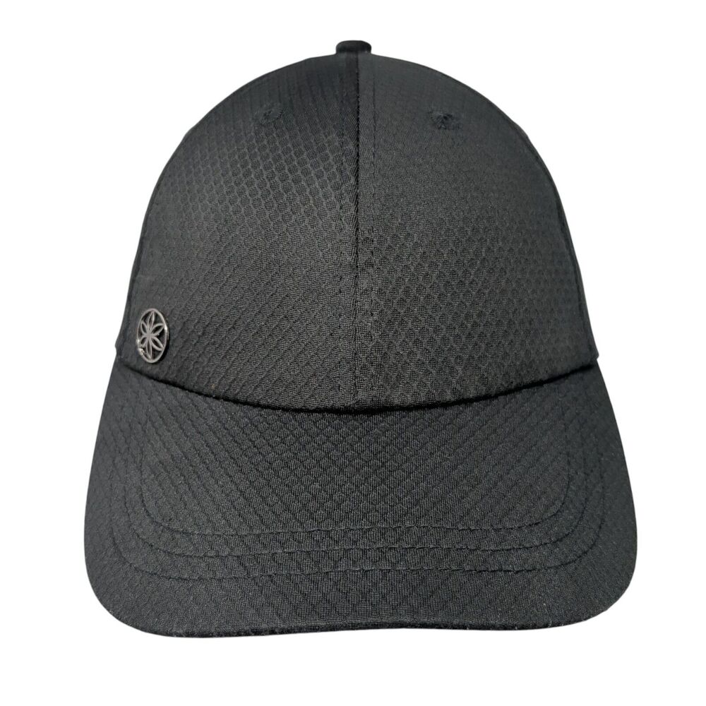Gaiam Slideback Hat Black One Size Adjustable Solid 6 Panel Vent Holes